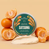 Satsuma Body Butter, opin krukka með hráefnum