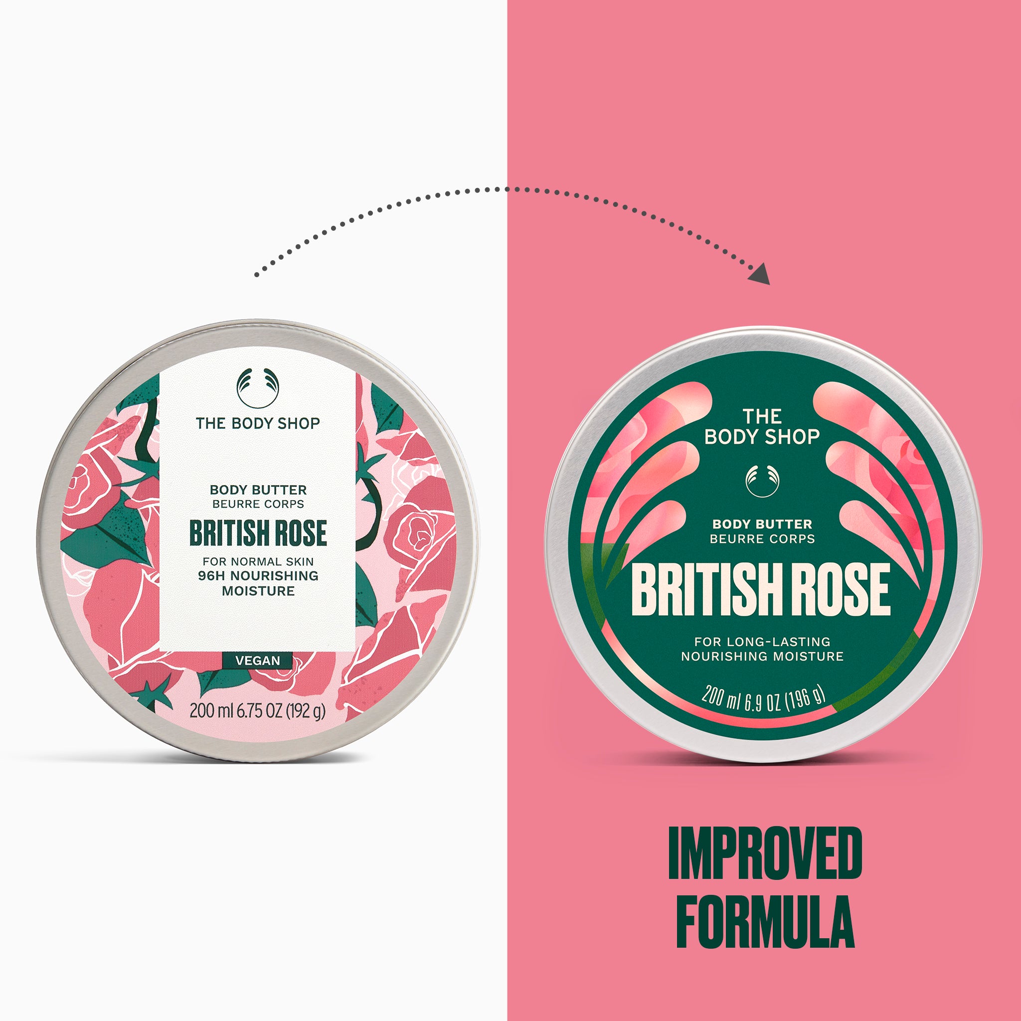 Nýtt og endurbætt British Rose Body Butter
