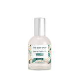 The Body Shop Vanilla eau de toilette bottle on a white background